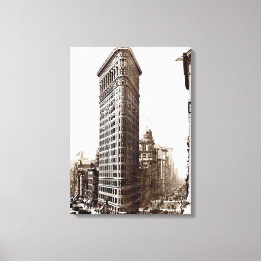 フラチロン建物1910 キャンバスプリント (正面)