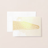 フラチロン建物 箔カード (封筒付き正面)