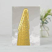 フラチロン建物 箔招待状 (立ち正面)