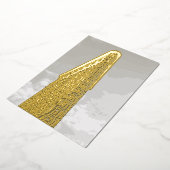 フラチロン建物 箔招待状 (回転した状態)