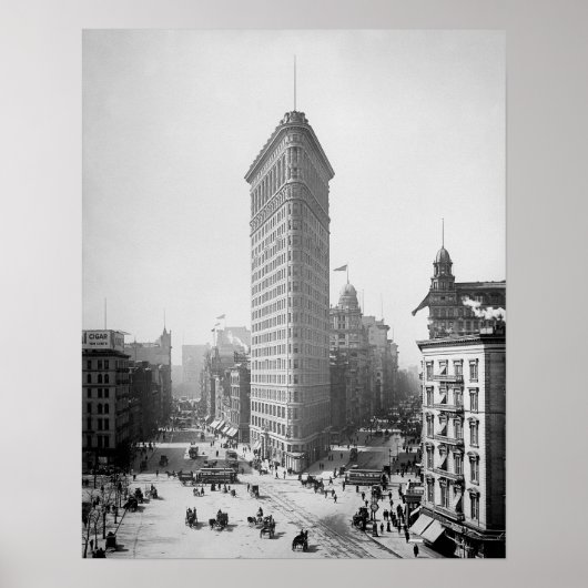 フラチロン建物、1905年。ヴィンテージニューヨーク写真 ポスター (正面)