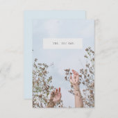 フラッやる気を起こさせるトサンキューカード サンキューカード (正面/裏面)