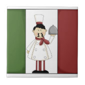 フラッイタリアングタイル付きシェフ#4 タイル (正面)