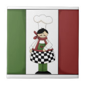 フラッイタリアングタイル付きシェフ#8 タイル (正面)