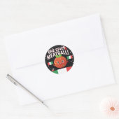 フラッイタリアング付きスパイシーなミートボーイタリアンルデザイン ラウンドシール (封筒)