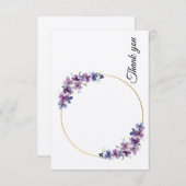 フラッエレガントトサンキューカード サンキューカード (正面/裏面)