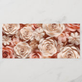 フラッエレガントト結婚付きフラットメニュー3D メニュー (裏面)