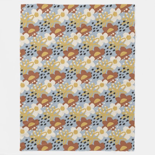 フラッオーガニックトフローラ フリースブランケット (正面)