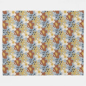 フラッオーガニックトフローラ フリースブランケット (正面(横))