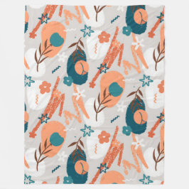 フラッオーガニックトフローラ フリースブランケット