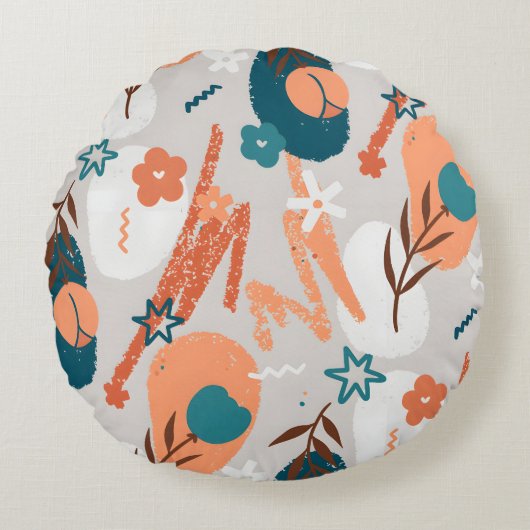 フラッオーガニックトフローラ ラウンドクッション (正面)