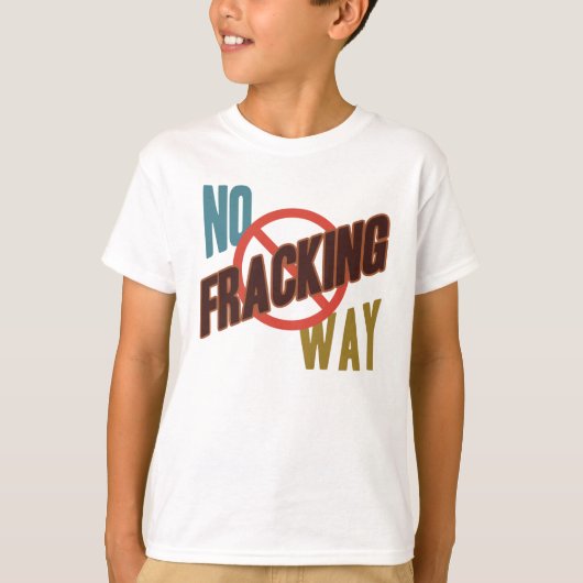 フラッキング方法なし Tシャツ (正面)