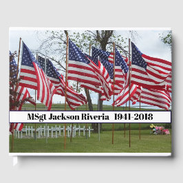 フラッグとクロス軍隊メモリアル ゲストブック