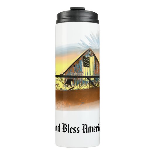 *~*フラッグアメリカンウッドバーンゴッドブレスアメリカAP16 タンブラー (正面)