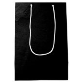 フラッグアンドバルトイーグル80誕生日 ミディアムペーパーバッグ (裏面)