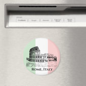 フラッグイタリアンカラーコロッセオデザインマグネット マグネット (インサイチュ (食洗機))