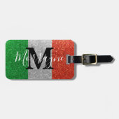フラッグイタリアングリッターローマヴェネツィアイタリアトラベル ラゲッジタグ (正面横)