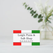 フラッグイタリアンレストラン 名刺 (スタンド正面)