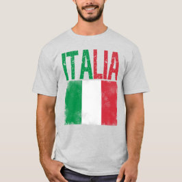 フラッグイタリアンレトロ動揺してルックのイタリア Tシャツ