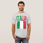 フラッグイタリアンレトロ動揺してルックのイタリア Tシャツ (正面フル)