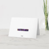 フラッグカードを持つ軍隊の日 サンキューカード (裏面)