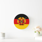 フラッグゲダーDDR - GDRの国旗(東ドイツ) ラウンド壁時計 (ホーム)