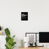 フラッグサッカーおもしろいコーチ定義ベストコーチEv ポスター (ホームオフィス)