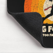 フラッグサッカーガールウィメンズファーストのためにあなた旗足 マウスパッド (コーナー)