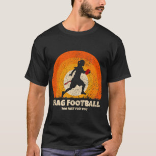 フラッグサッカーガールウィメンズファーストのためにあなた旗足 Tシャツ