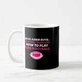 フラッグサッカーガール1 コーヒーマグカップ (左)