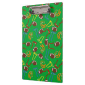 フラッグサッカーコーチパーソナライズされた クリップボード (左)