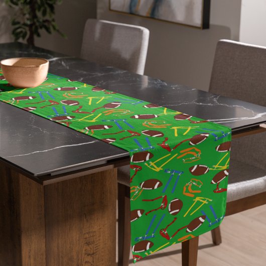 フラッグサッカー宴会シーズンの終わりパーティー ショートテーブルランナー