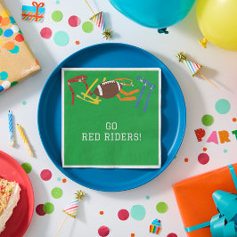 フラッグサッカー宴会シーズンの終わりパーティー スタンダードランチョンナプキン