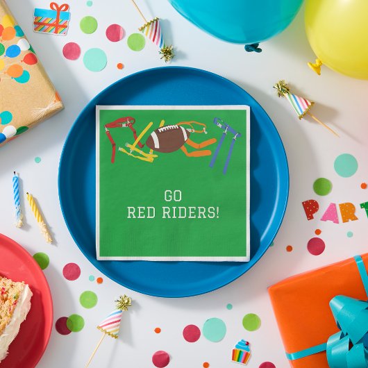 フラッグサッカー宴会シーズンの終わりパーティー スタンダードランチョンナプキン