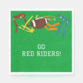 フラッグサッカー宴会シーズンの終わりパーティー スタンダードランチョンナプキン (正面)