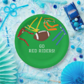 フラッグサッカー宴会シーズンの終わりパーティー ペーパープレート