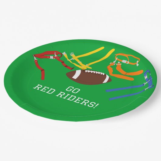 フラッグサッカー宴会シーズンの終わりパーティー ペーパープレート