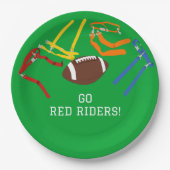 フラッグサッカー宴会シーズンの終わりパーティー ペーパープレート (正面)