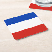 フラッグシュレスウィヒ – ホルシュタイン広場紙コースター スクエアペーパーコースター (アングル)