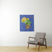 フラッグスアートワークタペストリーとアフリカの地図 タペストリー (インサイチュ)