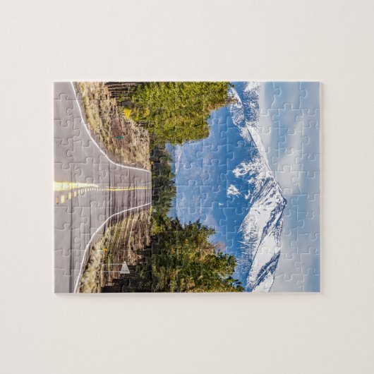 フラッグスタッフの近くのアリゾナのハンフリーのピーク山 ジグソーパズル (横)