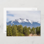 フラッグスタッフの近くのハンフリーのピーク山アリゾナ ポストカード (正面/裏面)