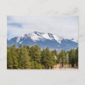 フラッグスタッフの近くのハンフリーのピーク山アリゾナ ポストカード (正面)