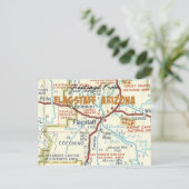 フラッグスタッフアリゾナヴィンテージはがき ポストカード (スタンド正面)