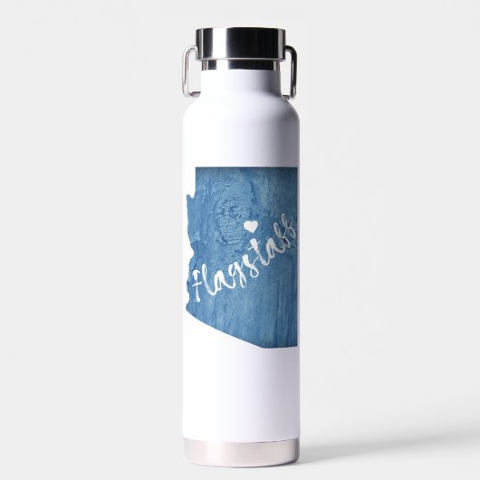 フラッグスタッフアリゾナ木目 ウォーターボトル (正面)