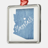 フラッグスタッフアリゾナ木目 メタルオーナメント (左)