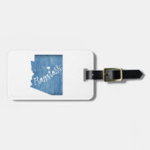 フラッグスタッフアリゾナ木目 ラゲッジタグ (正面横)