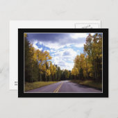 フラッグスタッフアリゾナ秋はがき ポストカード (正面/裏面)