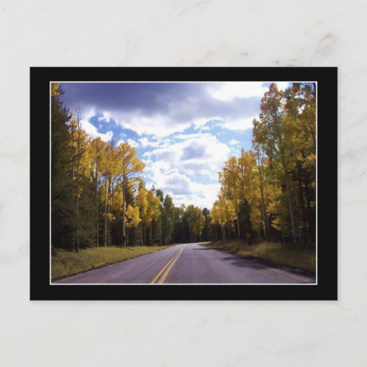 フラッグスタッフアリゾナ秋はがき ポストカード (正面)