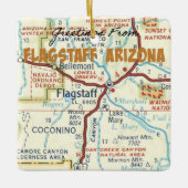 フラッグスタッフ・アリゾナからの挨拶 セラミックオーナメント (正面)